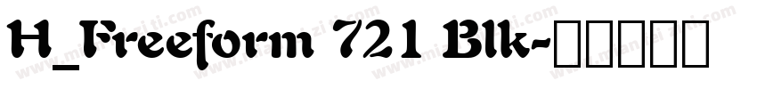 H_Freeform 721 Blk字体转换